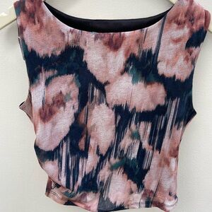 Abercrombie & Fitch Pink and Black Tank Top